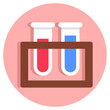 © Rabiya - Editable flat design vector of test tubes
