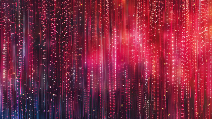 Wall Mural - red blue digital background technology technological operations neural networks ai big data transmis