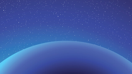 Wall Mural - design of oval silhouette in the space background