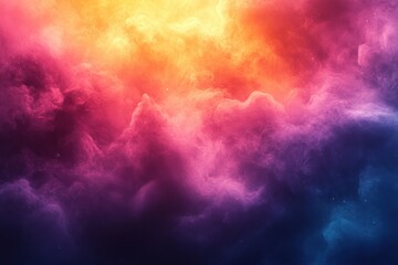 Aufkleber - Iridescent Hologram Abstract Background with Dreamy Pastel Colors and Ethereal Light Effects