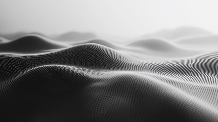Wall Mural - a black and white image of a wave with a lot of detail