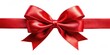 © lapeepon - Red ribbon bow isolated on a background, red, ribbon, bow, isolated,background, decorative, gift, present, festive, holiday