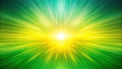abstract green and yellow radial blur with bright white center, representing speed, energy, and dyna