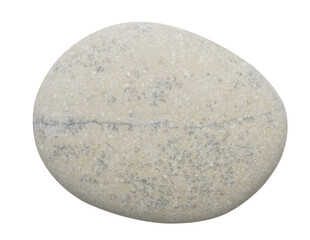 Aufkleber - A pebbles rock with a rough surface Isolated on transparent  white background