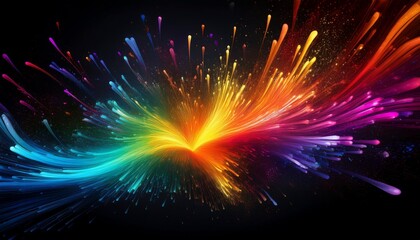 Wall Mural - fireworks in the night