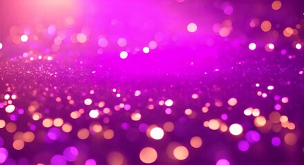 Wall Mural - Purple bokeh abstract celebration glitter holiday confetti wallpaper texture gold background light christmas bokeh