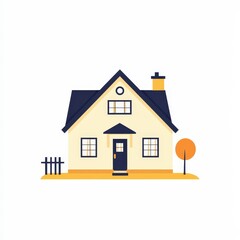 Home house real estate icon logo illustration isolated on white background