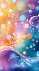 Wall Mural - A bright, colorful, and fun abstract background design with pink and purple colors.