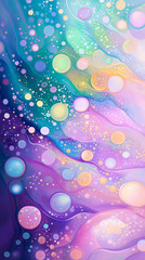 Wall Mural - A bright, colorful, and fun abstract background design with pink and purple colors.