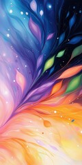 Wall Mural - A bright, colorful, and fun abstract background design with pink and purple colors.