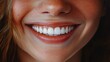 © Johannes - Hyper-realistic close-up of a genuine, friendly smile, capturing the warmth and clarity of a memorable first impression, symbolizing authenticity and kindness