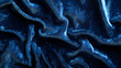 © Thiago - Blue velvet texture sample background, smooth, some waves, well enlighted. Velvet. Illustration