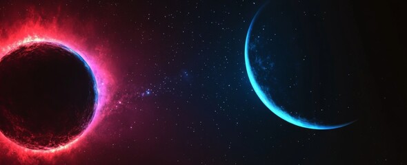 blue planet in space
