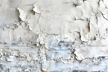 Sticker - Textured Wall with Cracked Paint and Layers of Peeling Surface