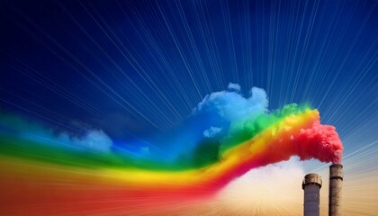 Wall Mural - abstract rainbow background
