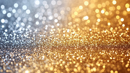 Wall Mural - A glitter explosion in silver or gold. PNG Transparent background.