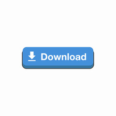 Fototapete - download button ui icon sign vector