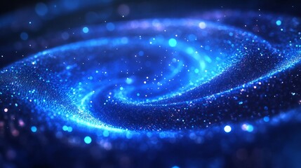 Wall Mural - Swirling Blue Cosmic Energy