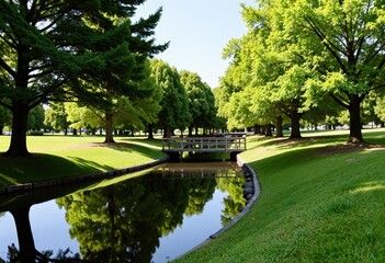 Sticker - spring in the park