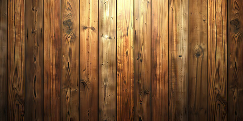 Wall Mural - Vertical Brown Wood Planks