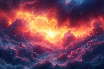 Wall Mural - pictures of the milky way galaxy depict a starfield, resembling outer space art.