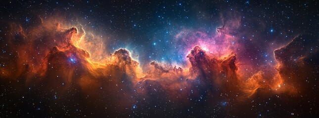 Wall Mural - representation of the first image taken by a space telescope.