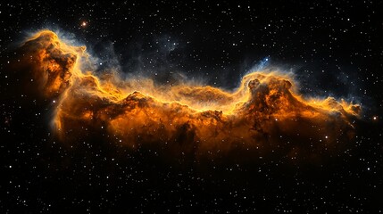 Wall Mural - equirectangular projection of a panoramic space nebula with stars.
