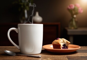 Wall Mural - tea and cake