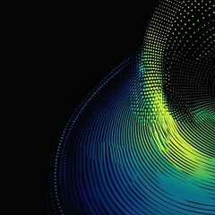 Wall Mural - Dynamic abstract patterns in colorful display digital art studio modern visualization digital environment wide view creative concepts