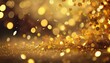 © MHC_Design - Falling bright Gold Glitter confetti celebration sparkling abstract holiday blur defocused illustration