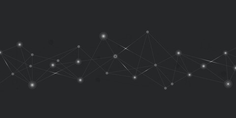 Wall Mural - connecting dots modern digital abstract communication technology grey background