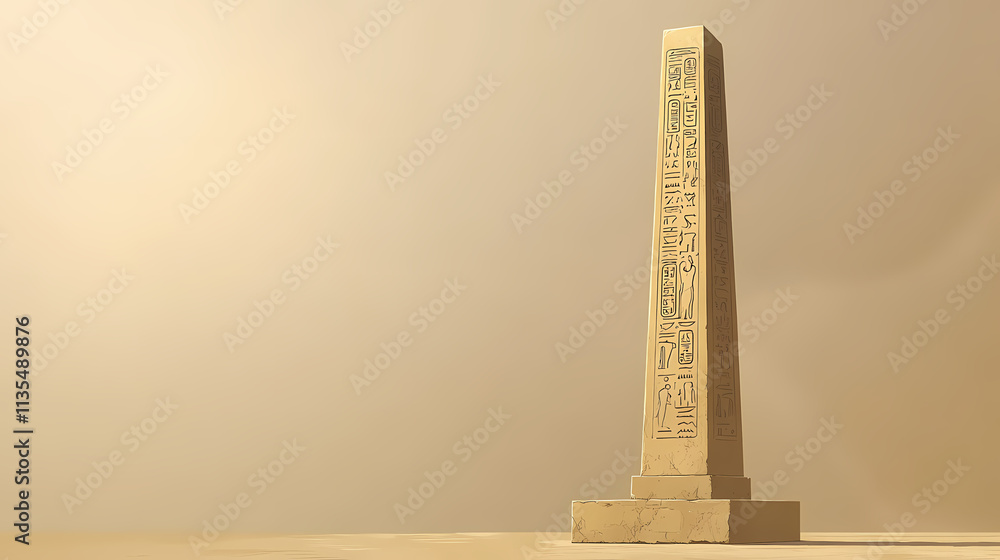 Rectangular Monuments Ancient egyptian obelisk: a tall, slender, four-sided stone monument ...