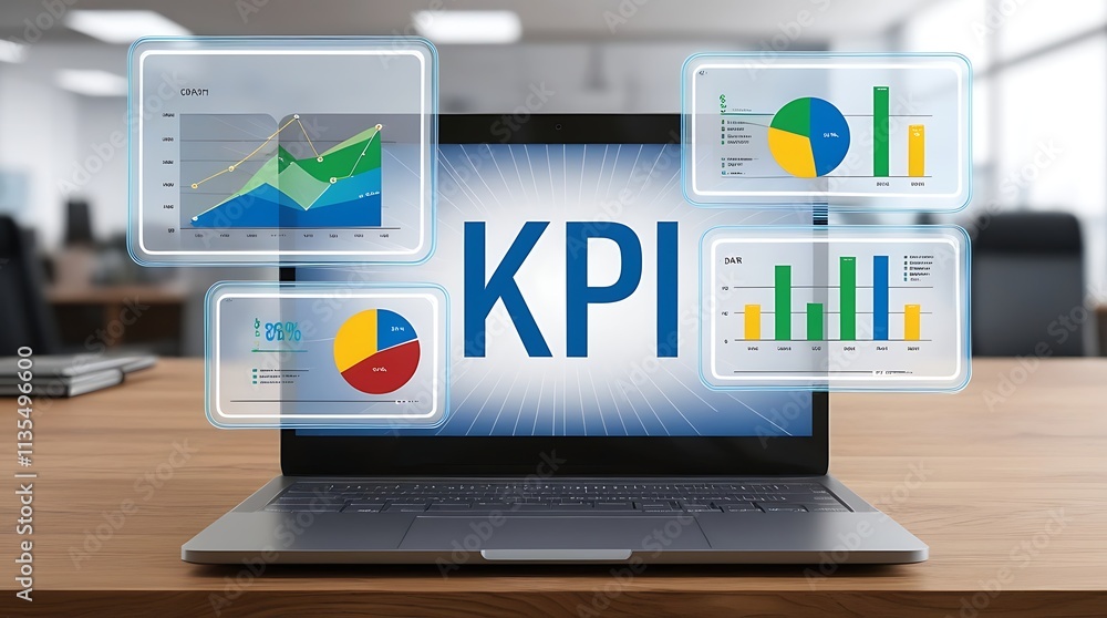 analytics dashboard of Key Performance Indicator (KPI) using Business ...