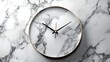 © Benjarin - Elegant marble clock on a stylish surface.