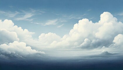Wall Mural - illustration of a simple cloudy