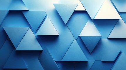 abstract 3d render blue modern geometric background desig