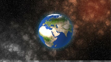 earth and stars field in the galaxy illustration astronomy graphic design background. elements of th