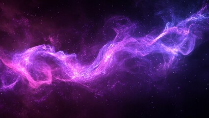 Wall Mural - Stunning cosmic nebula with vibrant purple and blue colors