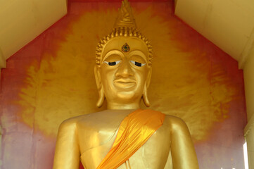 Buddha Statue, Symbols of Buddhism, South East Asia at Doi KhaMor Bor Nam Tip Temple, Lamphun, Northern Thailand