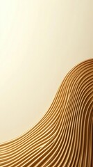 Wall Mural - Flowing golden lines intersecting softly, set against a white background with room for text.