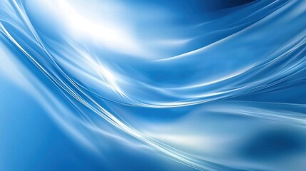 Wall Mural - A bold blue backdrop with dynamic light effects and a modern, futuristic feel.