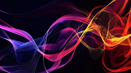 Wall Mural - A collection of abstract shapes and lines that can be used as design elements in various projects