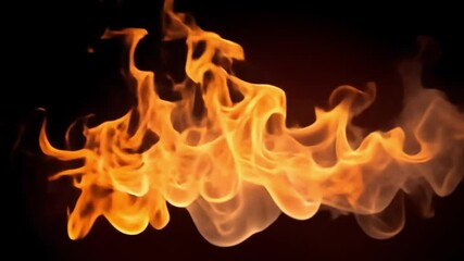 Aufkleber - Fiery Intensity: A mesmerizing dance of flames against a dark backdrop, capturing the raw power and captivating beauty of fire.  