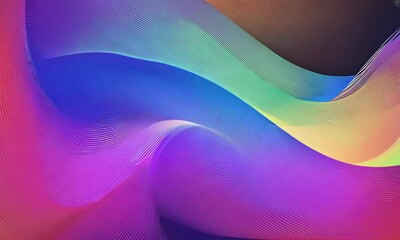 Wall Mural - animation colorful twirl gradient flowing wave smooth dynamic lines