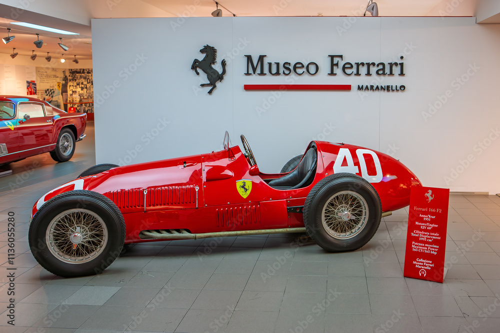 Maranello, Italy - July 23, 2012: A classic Ferrari race car(Ferrari ...