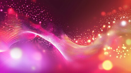 Aufkleber - Captivating display of soft pulsing lights in abstract digital art creative studio visual content vibrant environment