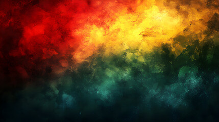 Wall Mural - abstract grunge background that is not smooth and uses colors in a reggae style.