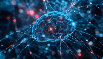 Leinwandbilder - Improving work efficiency with AI technology, data analysis, and AI chatbot solutions, unlocking the potential of artificial intelligence to solve business problems