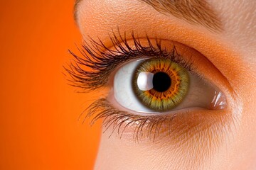 Poster - A clean, abstract design of an eye with soft gradients radiating from the pupil