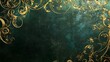 © WINGGOD - Green and gold textured background for a luxurious theme